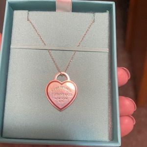 Tiffany and Co. red heart necklace authentic